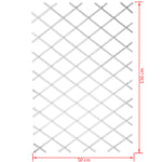 Nature Gard de grădină tip Trellis, 50 x 150 cm PVC, alb, 6040701