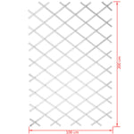 Nature Gard de grădină tip Trellis, 100 x 200 cm PVC, alb, 6040703