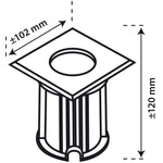 Smartwares Reflector de sol cu LED, 3 W, negru, 5000.459