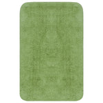 Set covorașe baie, 3 piese, verde, textil