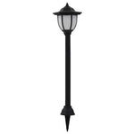 Lămpi solare de exterior cu LED, 3 buc, negru