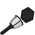 Lămpi solare de exterior cu LED, 3 buc, negru