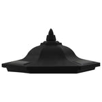 Lămpi solare de exterior cu LED, 3 buc, negru