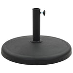 Suport umbrelă de soare, negru, 19 kg, polirășină, rotund