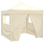 41464 vidaXL Cream Foldable Tent 3 x 3 m with 4 Walls