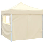 41464 vidaXL Cream Foldable Tent 3 x 3 m with 4 Walls