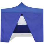 41466 vidaXL Blue Foldable Tent 3 x 3 m with 4 Walls