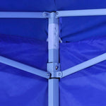 41466 vidaXL Blue Foldable Tent 3 x 3 m with 4 Walls