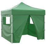 41468 vidaXL Green Foldable Tent 3 x 3 m with 4 Walls