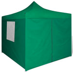 41468 vidaXL Green Foldable Tent 3 x 3 m with 4 Walls