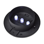 Lămpi solare de exterior pentru gard, 12 buc., negru, LED