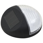 Lămpi solare de exterior, 24 buc., negru, rotund, LED