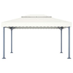 48062 vidaXL Gazebo 400x300 cm Cream Aluminium