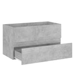 Dulap de chiuvetă, gri beton, 80x38,5x45 cm, PAL