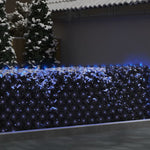 Plasă lumini Crăciun, albastru, 4x4 m 544 LED interior/exterior