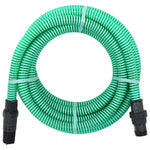 Furtun de aspirație cu racorduri din PVC, verde 1