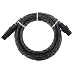 Furtun de aspirație cu racorduri din PVC, negru 1