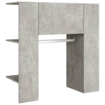 Dulap de hol, gri beton, 97,5x37x99 cm, lemn prelucrat