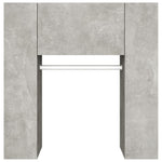 Dulap de hol, gri beton, 97,5x37x99 cm, lemn prelucrat