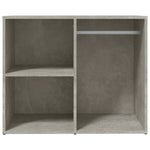 Dulap de dressing, gri beton, 80x40x65 cm, lemn compozit