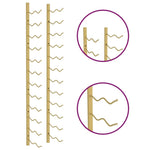 Suport sticle de vin, de perete, 24 sticle, auriu, fier