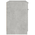 Birou, gri beton, 100x50x75 cm, lemn prelucrat