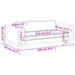 Canapea pentru copii cu taburet roz 100x50x30 cm catifea