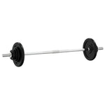 Set halteră cu discuri de greutăți, 90 kg, fontă