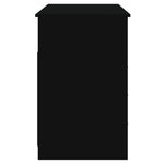 Birou cu sertare, negru, 102x50x76 cm, lemn prelucrat