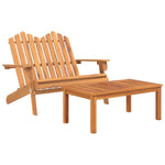 Set mobilier de grădină Adirondack, 2 piese, lemn masiv acacia