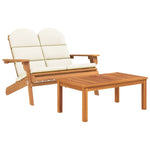 Set mobilier de grădină Adirondack, 2 piese, lemn masiv acacia