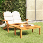 Set mobilier de grădină Adirondack, 2 piese, lemn masiv acacia