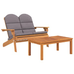 Set mobilier de grădină Adirondack, 2 piese, lemn masiv acacia