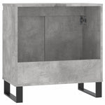 Dulap de baie, gri beton, 58x33x60 cm, lemn prelucrat