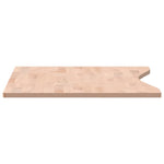 Blat de birou, 100x(45-50)x1,5 cm, lemn masiv de fag