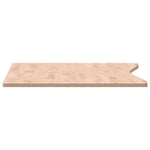 Blat de birou, 100x(55-60)x1,5 cm, lemn masiv de fag