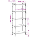 Bibliotecă 5 niveluri stejar sonoma 60x30x154 cm lemn prelucrat