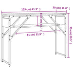 Măsuță consolă cu raft stejar sonoma 105x30x75cm lemn prelucrat