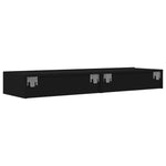 Dulapuri TV cu lumini LED, 2 buc., negru, 60x35x15,5 cm