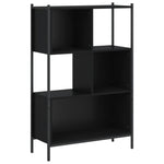 Bibliotecă, negru, 72x28x109 cm, lemn prelucrat