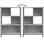 Bibliotecă, gri sonoma, 72x28x109 cm, lemn prelucrat