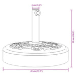 Suport umbrelă pentru stâlpi Ø38 / 48 mm, 25 kg, rotund