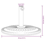 Suport umbrelă pentru stâlpi Ø38 / 48 mm, 12 kg, rotund