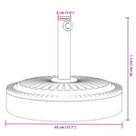 Suport umbrelă pentru stâlpi Ø38 / 48 mm, 25 kg, rotund