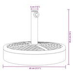 Suport umbrelă pentru stâlpi Ø38 / 48 mm, 25 kg, rotund