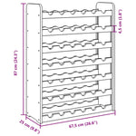 Suport de vinuri, 67,5x25x87 cm, lemn masiv de pin