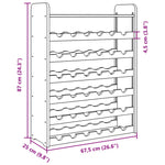 Suport de vinuri cu raft superior, 67,5x25x87cm, lemn masiv pin