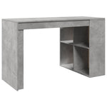 Birou, gri beton, 123,5x73,5x75 cm, lemn prelucrat